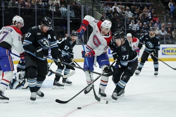 Nick Suzuki nets pair as Canadiens edge Mammoth