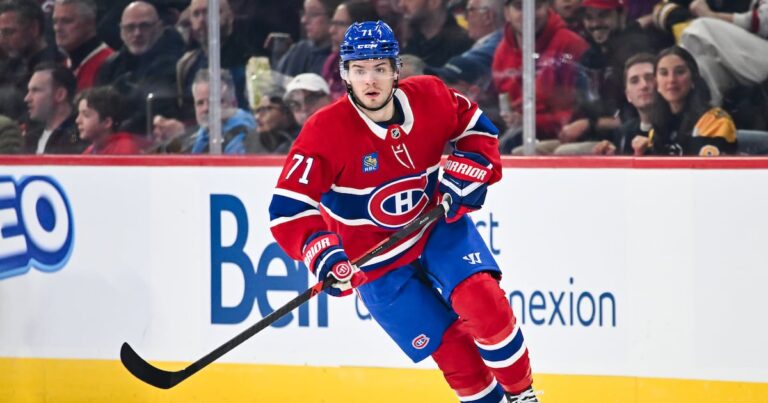 Montreal Canadiens Jake Evans exits vs. Washington Capitals, will not return