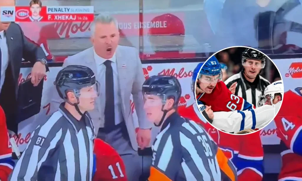 New footage reveals what Martin St-Louis shouted at the referees after Florian Xhekaj's controversia