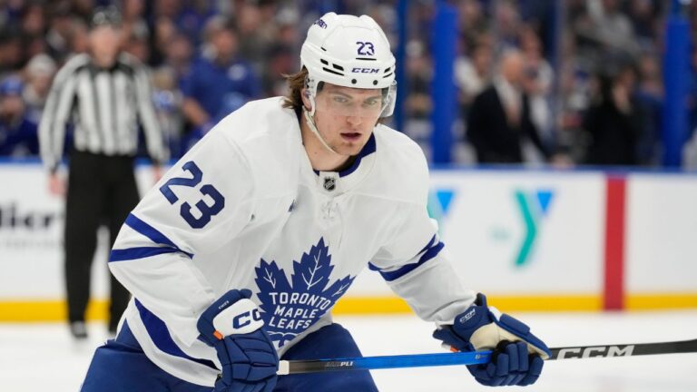 Maple Leafs' Matthew Knies returns to practice, doubtful against Canadiens