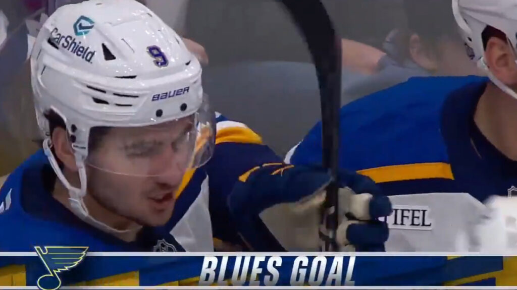 Alexandre Texier out of Blues lineup (hours after Habs rumors)