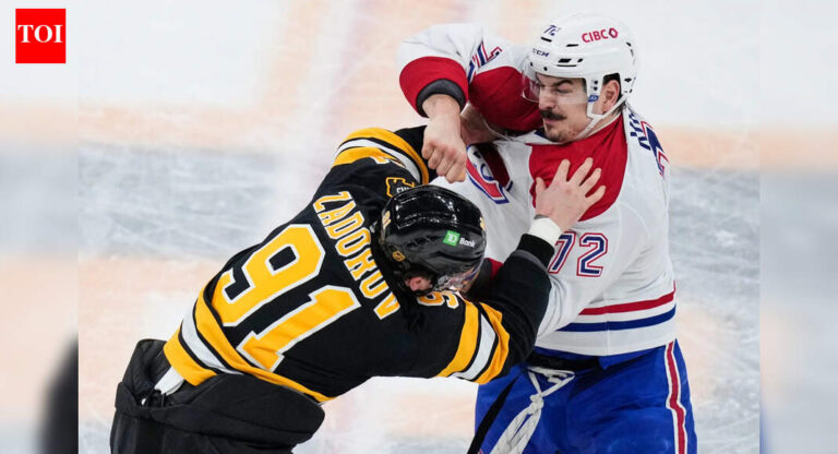 Arber Xhekaj and Nikita Zadorov deliver heavyweight showdown during Montreal Canadiens and Boston Bruins game | NHL News