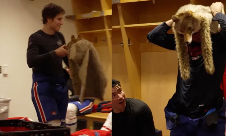 A special locker-room scene unfolds after Texier's shootout heroics in the Canadiens' win over the M