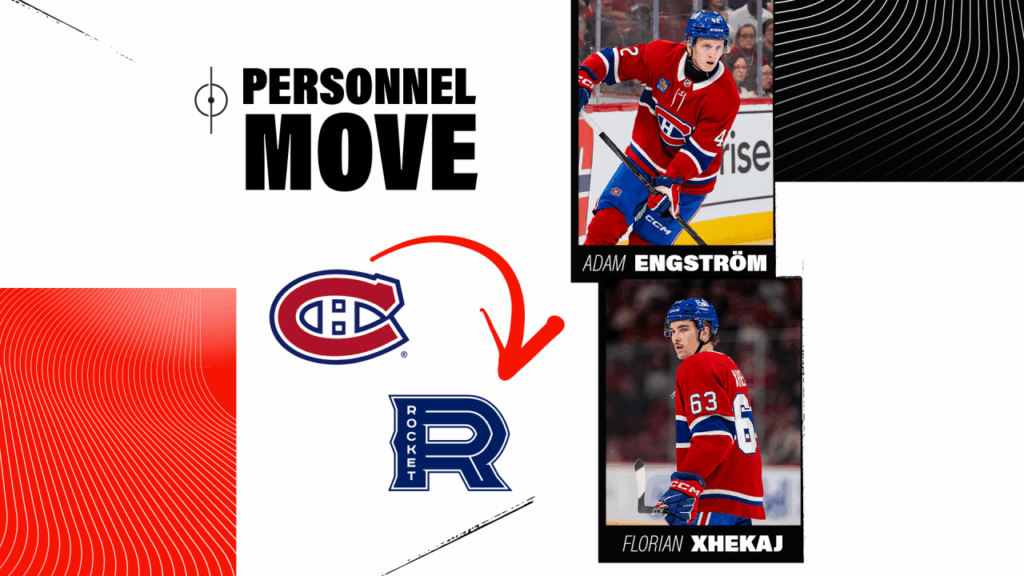 Adam Engstrom and Florian Xhekaj loaned to Laval Rocket