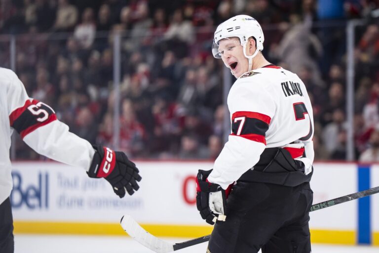 Tkachuk scores first goal as Senators end road trip with ‘massive’ win over Canadiens | NanaimoNewsNOW