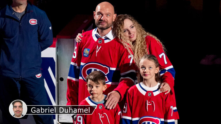 Canadiens honor Markov with pregame ceremony