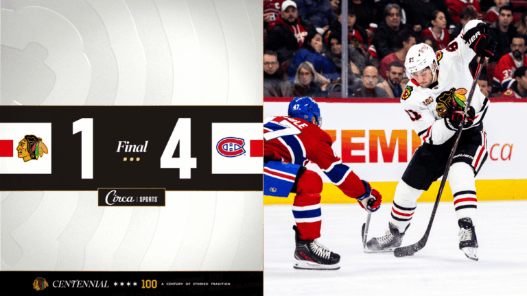 RECAP: Blackhawks Drop Fourth Straight in Montreal