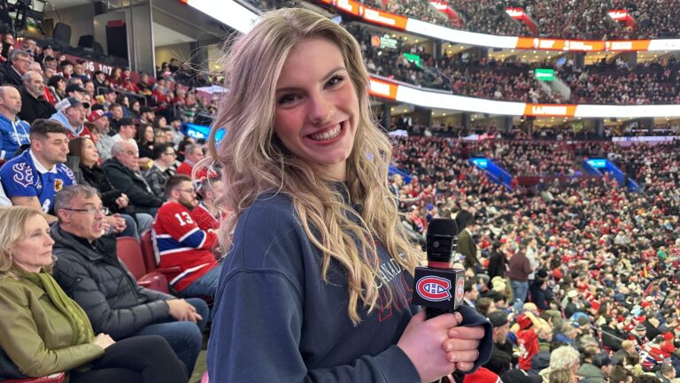 Laval teen makes her mark as Montreal Canadiens' in-game host