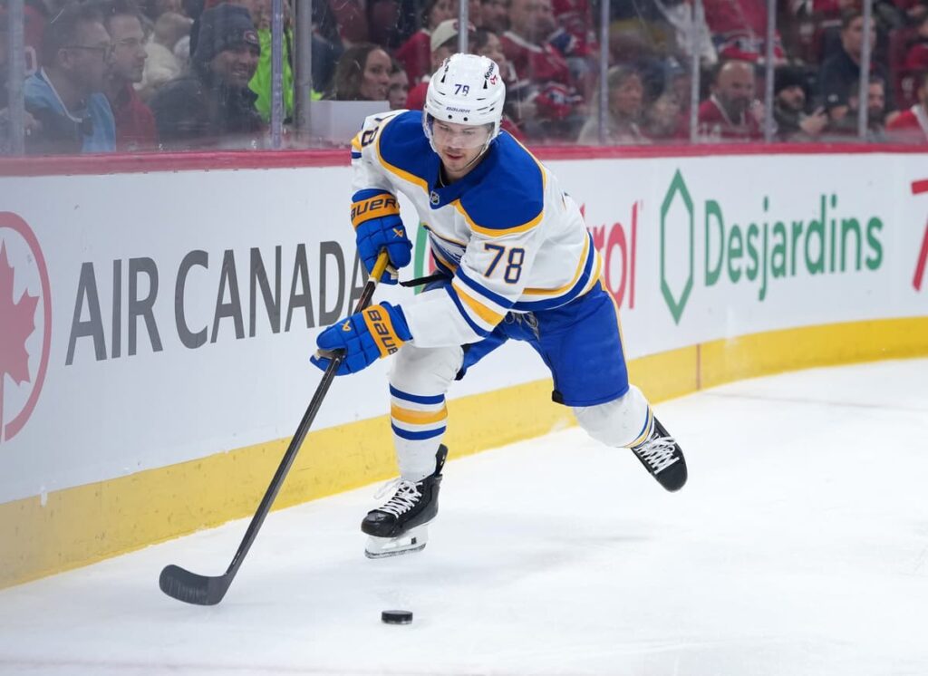 Sabres’ Jacob Bryson leaves game vs. Canadiens with upper-body injury