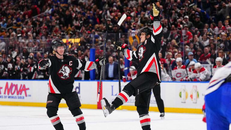 Thompson gets hat trick, 2 assists for Sabres in win against Canadiens