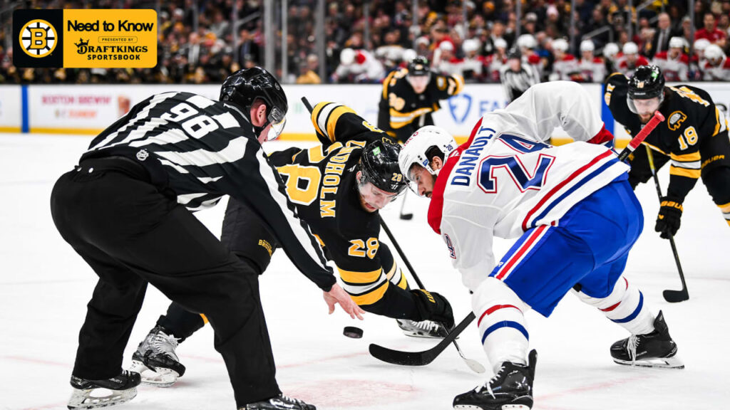 Need to Know: Bruins vs. Canadiens 