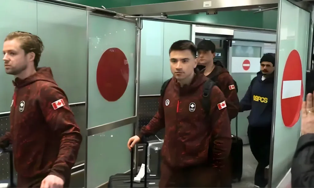Special scene as Canadiens captain Nick Suzuki arrives in Milan with Team Canada for the 2026 Olympi