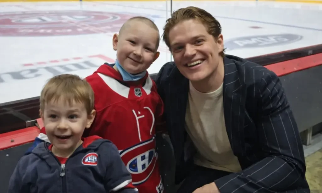 Cole Caufield shares powerful moment with young Canadiens fan battling cancer