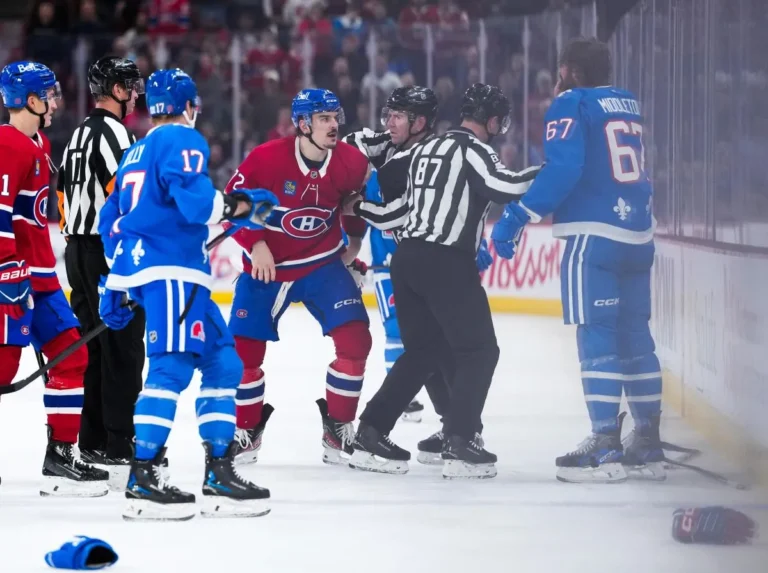 Arber Xhekaj's reduced role under Martin St-Louis ahead of playoffs draws reaction from Georges Lara