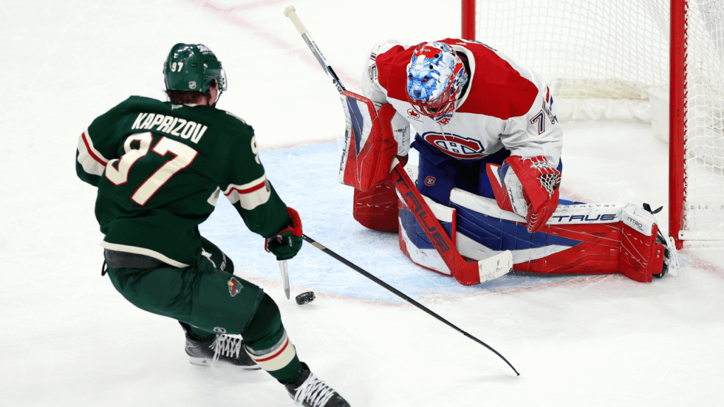 Kaprizov scores twice, Wild defeat Canadiens in OT for 4th straight win
