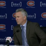 Photo of Martin St-Louis following the Canadiens win over Bruins.