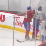 Photo of Zachary Bolduc and Arber Xhekaj.