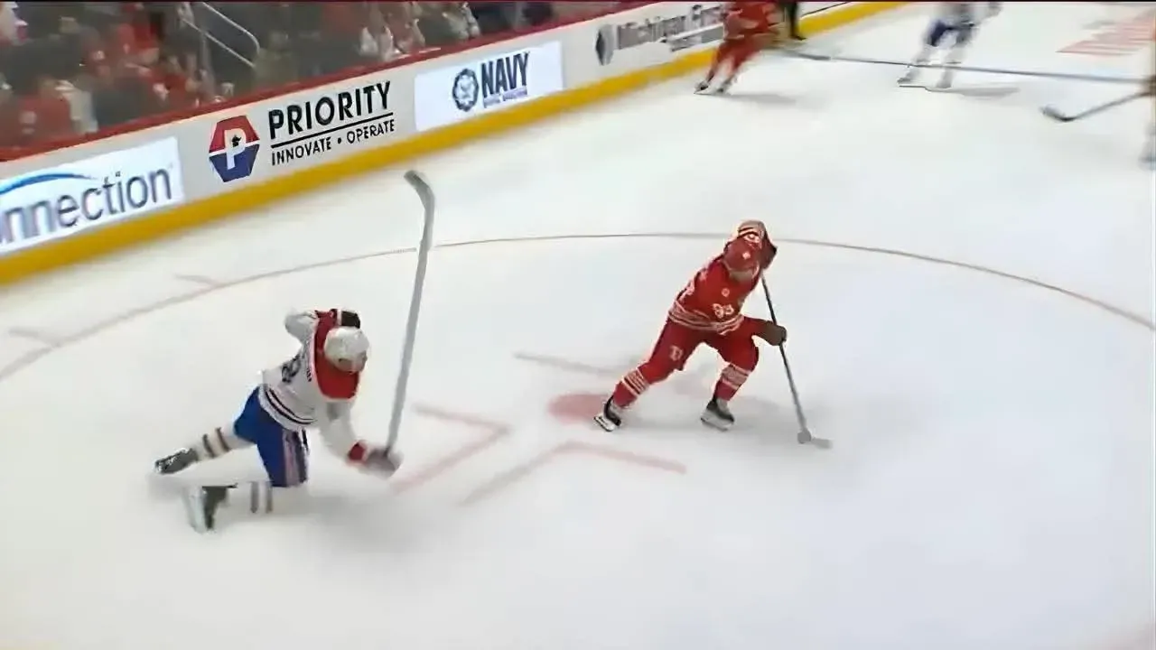 Photo of Mike Matheson and Alex Debrincat.