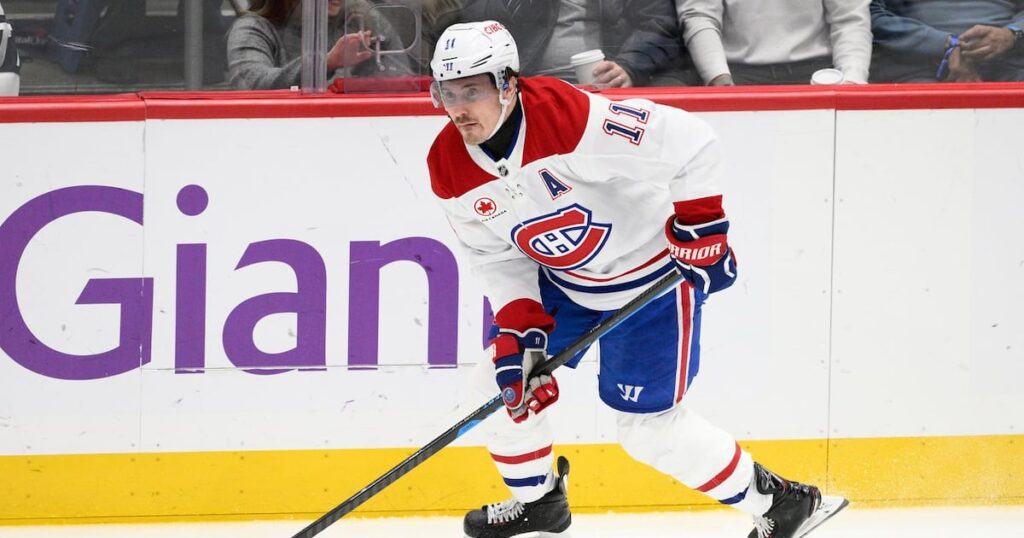 Montreal Canadiens winger Brendan Gallagher healthy scratch Saturday against Sharks