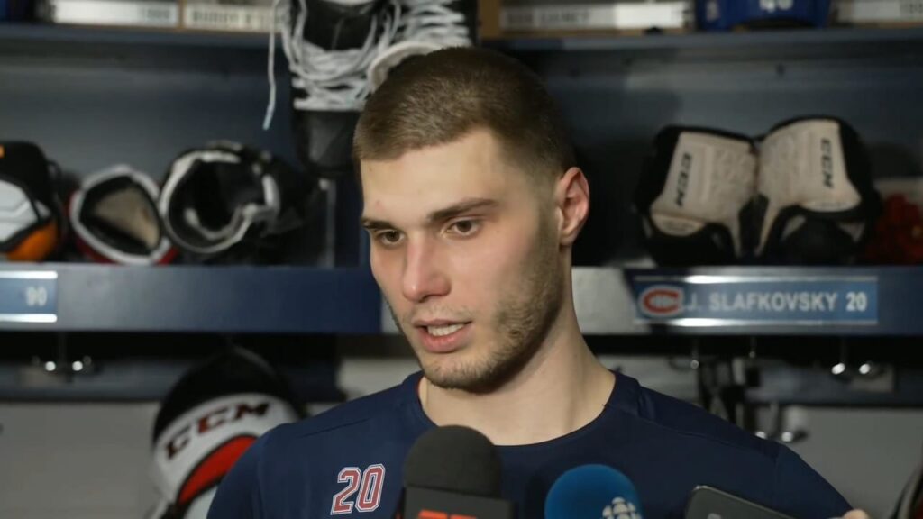 Postgame vs. CAR: Slafkovsky | Montréal Canadiens