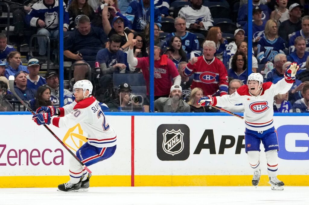 Juraj Slafkovsky’s hat trick lifts Canadiens to 4-3 overtime win over the Lightning in Game 1 | NanaimoNewsNOW