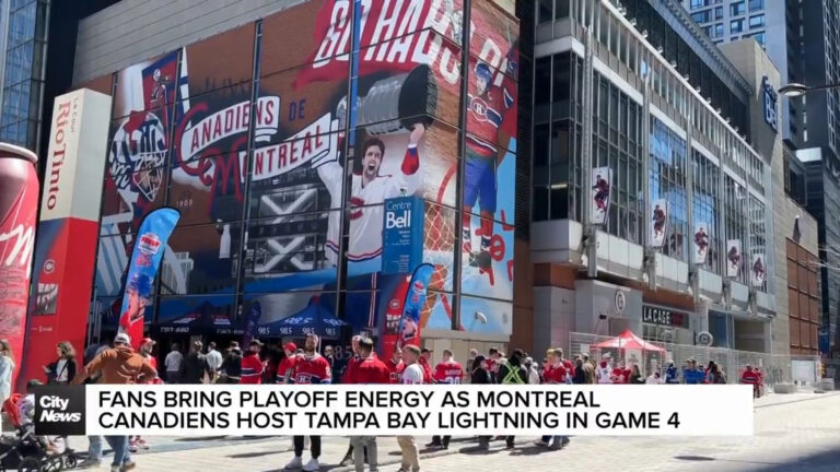 Fans bring energy as Montreal Canadiens host Tampa Bay in Game 4