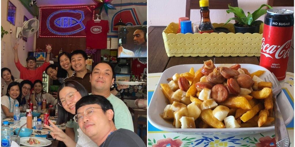 A Habs-themed restaurant in Thailand serves poutine and Montrealers can't believe it's real