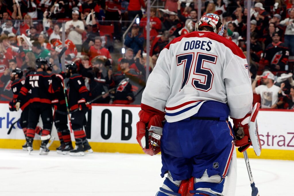 Ehlers’ OT goal lifts Hurricanes past Canadiens 3-2, Eastern Conference final series tied 1-1