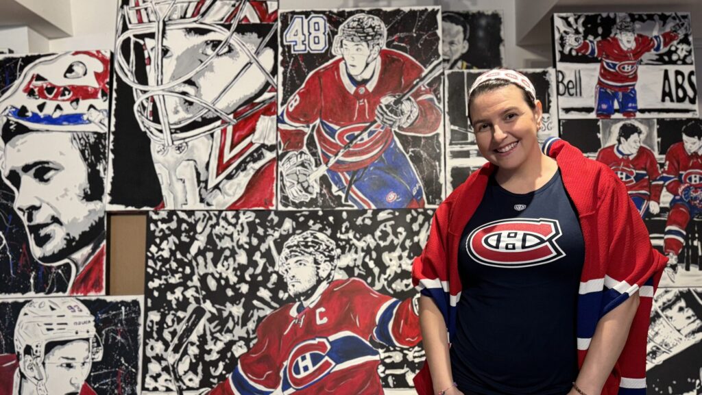 Montreal artist draws inspiration from Canadiens players