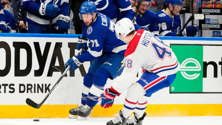 Canadiens fail to register shot in second period of Game 7