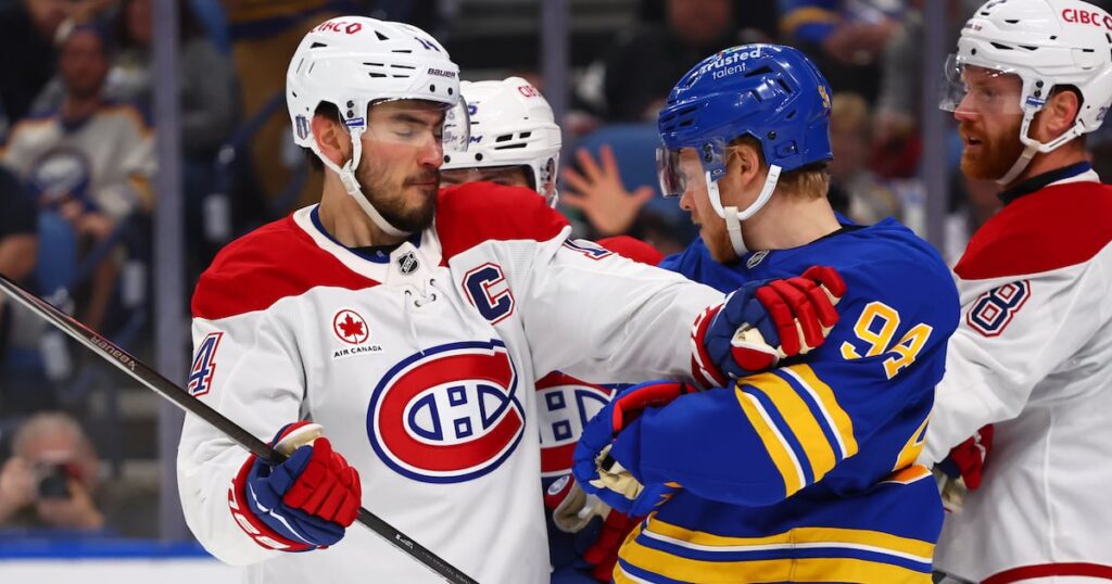 Montreal Canadiens leading Buffalo Sabres through two periods in decisive Game 7