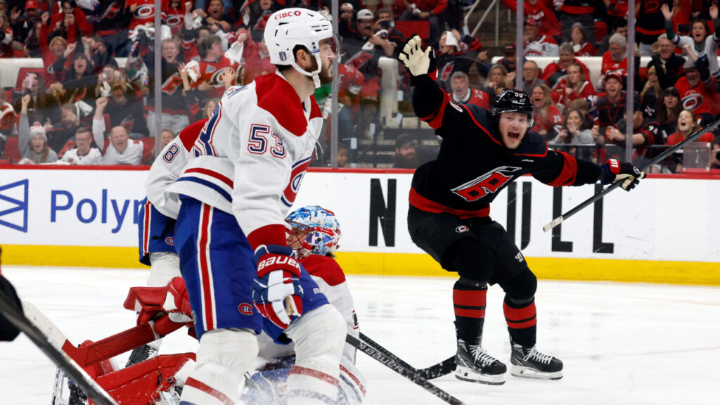 Canadiens fall short in series-tying loss to Hurricanes