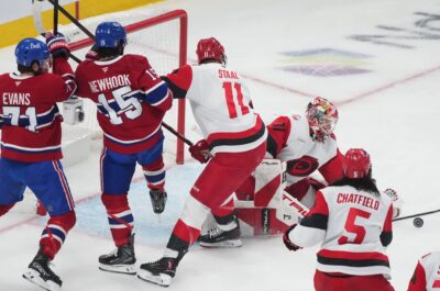 Hurricanes blank Canadiens 4-0 to take 3-1 series lead in Eastern Conference final