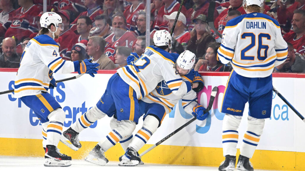 Sabres score 7 straight, surge past Canadiens to force Game 7 in East 2nd Round