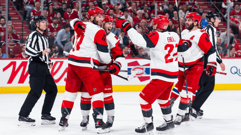 Hurricanes shut out Canadiens in Game 4, move 1 win from Stanley Cup Final