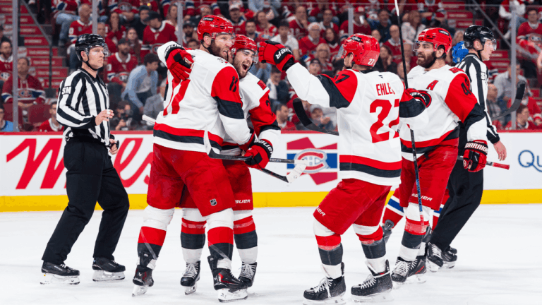 Hurricanes shut out Canadiens in Game 4, move 1 win from Stanley Cup Final
