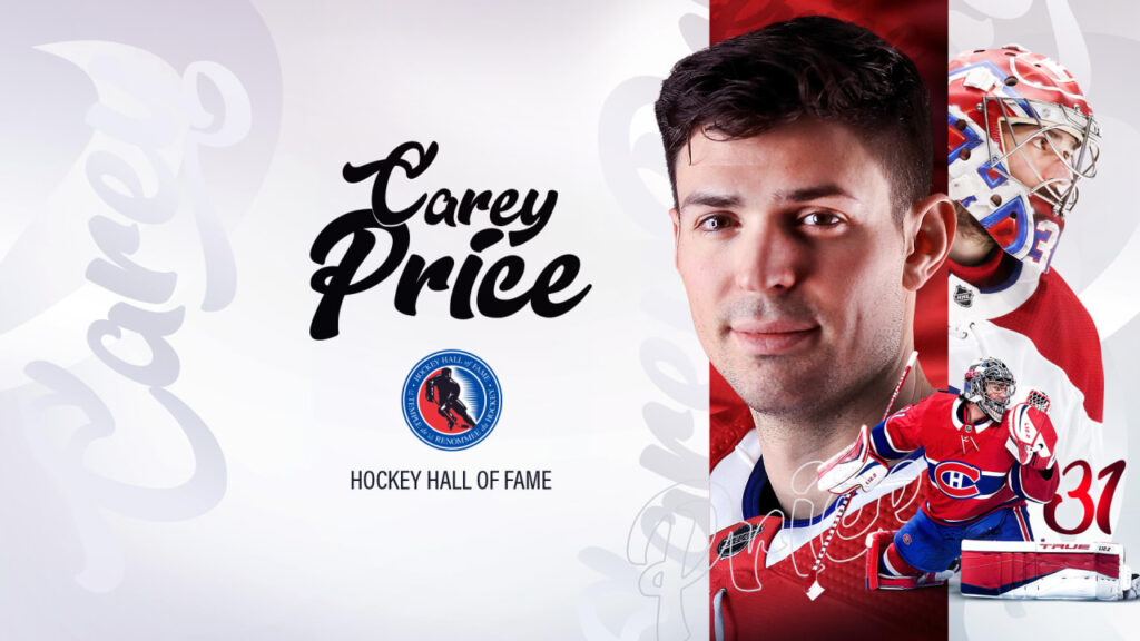 Carey Price elected to Hockey Hall of Fame