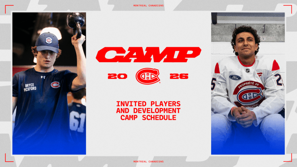 Canadiens will hold their development camp from June 30 to July 2