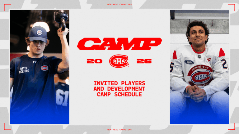 Canadiens will hold their development camp from June 30 to July 2
