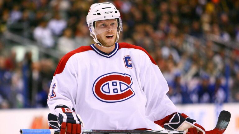 Jan 27, 2007; Toronto, ON, Canada; Montreal Canadiens center (11) Saku Koivu reacts to a call against the Toronto Maple Leafs at the Air Canada Centre in Toronto, ON. Mandatory Credit: Tom Szczerbowski-USA TODAY Sports