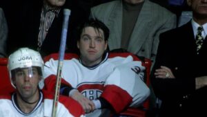MONTREAL - DECEMBER 2: Goalie Patrick Roy #33 on the Montreal Canadiens sits on the bench after being pulled in the second period for allowing nine goals on 26 shots against the Detroit Red Wings on December 2, 1995 at the Montreal Forum in Montreal, Quebec, Canada. This would be Roy's last game with the Canadiens after demanding a trade during this game. The Red Wings defeated the Canadiens 11-1. (Photo by Bruce Bennett Studios via Getty Images Studios/Getty Images)