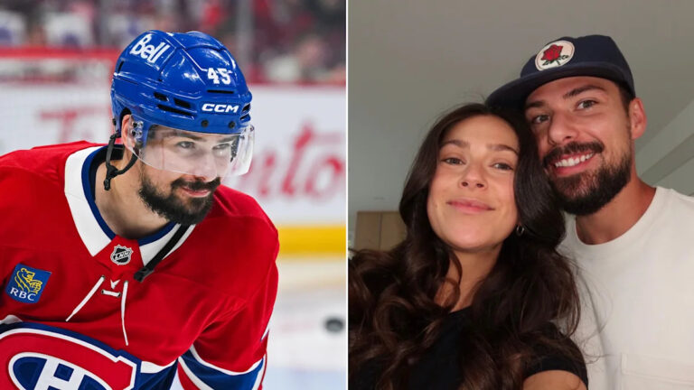 Montreal Canadiens player Alexandre Carrier and wife Alicia Lessard welcome first baby: 'Perfect angel girl'