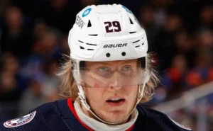 Patrik Laine #92 of the Montreal Canadiens skates during warmups prior to the game against the Toronto Maple Leafs at the Bell Centre on January 18, 2025 in Montreal, Quebec, Canada.